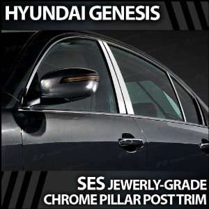  2009 2012 Hyundai Genesis 6pc. SES Chrome Pillar Trim 