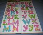 39 COUNT ALPHABET LETTERS PERSONALIZE WALL DECALS STICKERS REUSABLE 