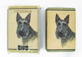 VINTAGE DURATONE DECK PLAYING CARDS PINOCHLE SCOTIE  