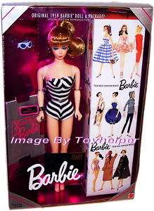 Barbie Doll 35th Anniversary Original 1959 Swimsuit Ed  