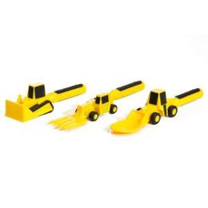    Constructive Eating Construction Vehicle Utensils: Toys & Games