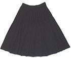 THEORY Black Wool Pleated A Line Skirt Sz 4  