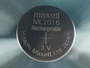 Maxell ML 2016 ML2016 RECHARGEABLE WATCH BATTERY CASIO  