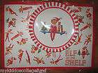 New Pottery Barn Kids Elf on the Shelf placemat and plate table top 