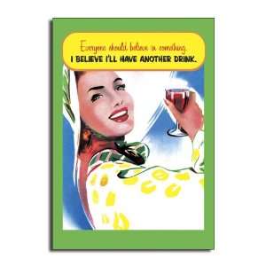   Drink   Damn Funny TalkBubbles Birthday Greeting Card