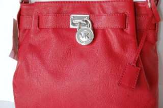 Micheal Kors Hamilton RED leather messenger  