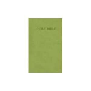 ERV Bible   Soft touch green leatherette Easy to Read 