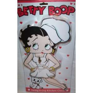  Betty Boop Swingn Leg Kitchen Clock