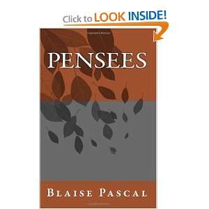  Pensees (9781449553425) Blaise Pascal Books
