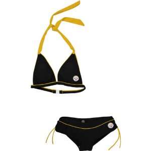   : Pittsburgh Steelers Womens Black Cheeky Bikini: Sports & Outdoors