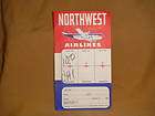 vintage Northwest Airlines flight ticket