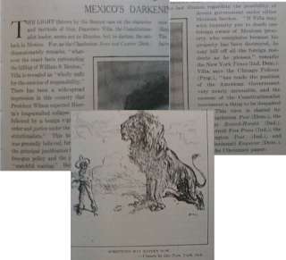 Pancho Villa Profile 1914 Mexico Mexican Revolution  