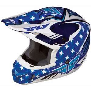  Fly Racing Kinetic Flash Blue/White Helmet   Size : XL 