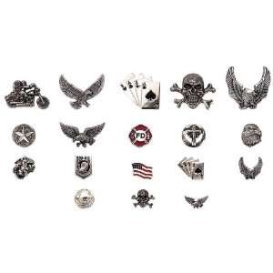   Diamond Plate&trade 18pc Assorted Motorcycle Pin Set 