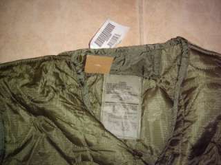 NEW US ARMY COLD WEATHER COAT LINER LARGE  