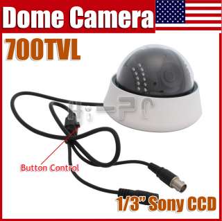 700TVL 22IR LED Indoor Dome Security Surveillance HD CCD Camera  