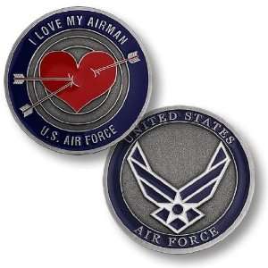  Love My Airman   Air Force Challenge Coin 