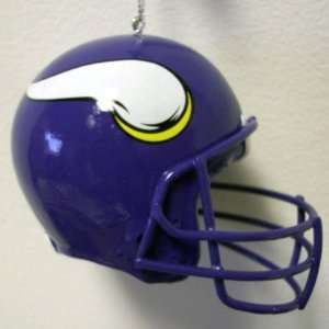  Minnesota Vikings NFL Resin Mini Helmet Ornament: Sports 