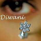   Diamonds Flower Tragus Earring Nose Lip Piercing Pin Ring Stud Screw
