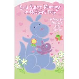 Greeting Card Mothers Day To a Super Mommy on Mothers Day with 