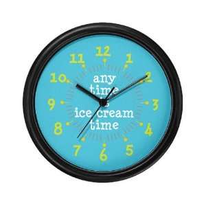  Ice Cream Time Funny Wall Clock by 