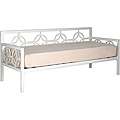 Medallion Marshmallow White Twin Daybed and Memory Foam Mattress 
