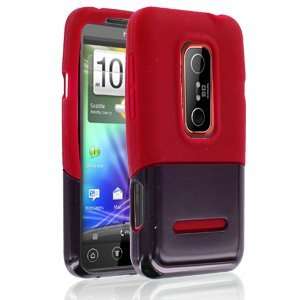 Rapture Slice 42 0130014r Black/Red Silicone Skin Case for HTC EVO 3d 