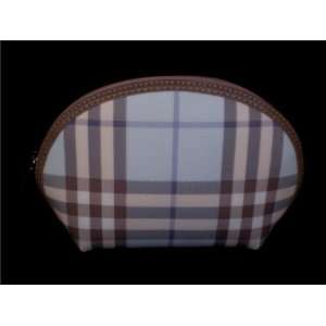  BURBERRY CHECK BLUE COSMETIC CASE 