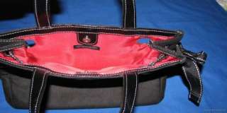 Black Suede Patent VICTORIAS SECRET Handbag Purse NWOT  