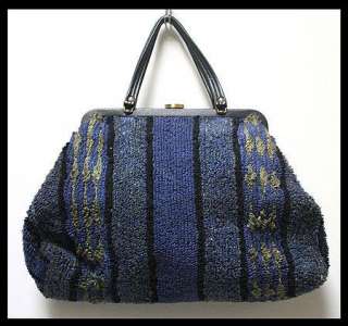   crochet knit brand handmade color blues size medium style hobo