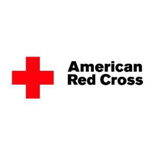  American red cross logo sticker vinyl decal 6 x 2 