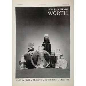  1937 French Ad Worth Perfume Je Reviens Dans La Nuit 