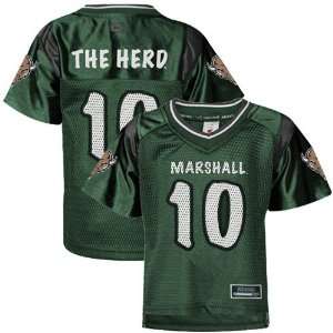 Marshall Thundering Herd #10 Toddler Green Rivalry Football Jersey 