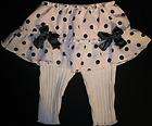 Wendy Bellissimo Pink & Gray Polka Dotted Skirt 3 6 Mos