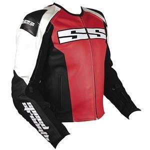  Speed and Strength Twist of Fate Leather Jacket   50/Red 