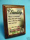 Friendshi​p on Wall/Desk Wood Plaque (682)