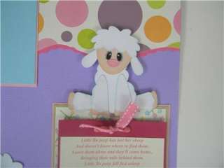 DFTH Premade Scrapbook Pages, Little Bo Peep, Nursery Rhyme,with Paper 