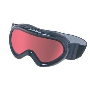  Bollé Youth Stoke Goggles in Shiny Black with Vermillion Lens 
