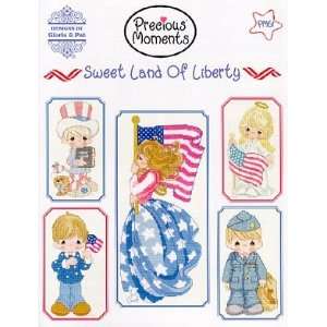   Land of Liberty   Precious Moments Cross Stitch Arts, Crafts & Sewing