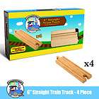 Set of (4) Conductor Carl 6 Inch Wooden Train Tracks   Choose