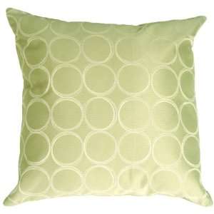  Pillow Decor   Lunar Circle Light Green 18x18 Decorative 
