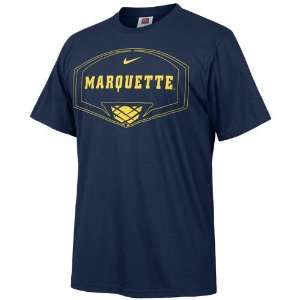  Nike Marquette Golden Eagles Navy Blue Basketball 