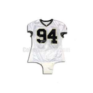 White No. 94 Game Used Notre Dame Champion Football Jersey 