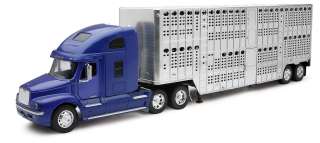 NEW RAY FREIGHTLINER CENTURY CLASS S/T LIVESTOCK 1/32 BLUE 12723 