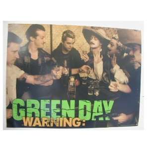 Greenday Poster Band Shot Warning Drinking Sombreros  