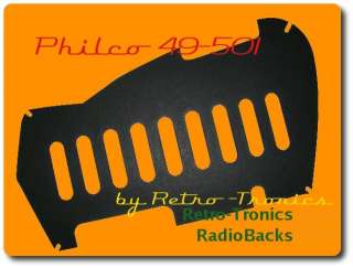 Reproduction Radio Back Philco Boomerang 49 501  