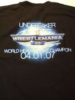 WRESTLEMANIA 23 Undertaker WWE T shirt YOUTH LARGE  