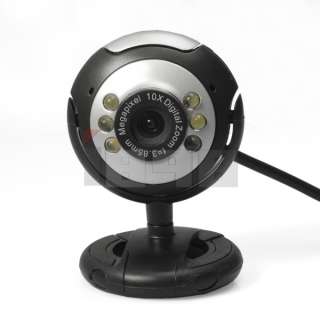   USB 30M HD Webcam Web Cam Camera+Microphone Mic For Skype MSN  