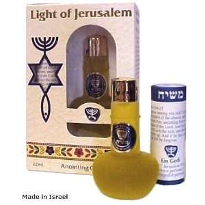    Light of Jerusalem ~ Anointing Oil with Scroll: Home & Kitchen