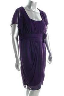 Onyx Nite NEW Plus Size Cocktail Dress Purple BHFO Sale 22W  